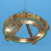 3d model Wooden chandelier - preview