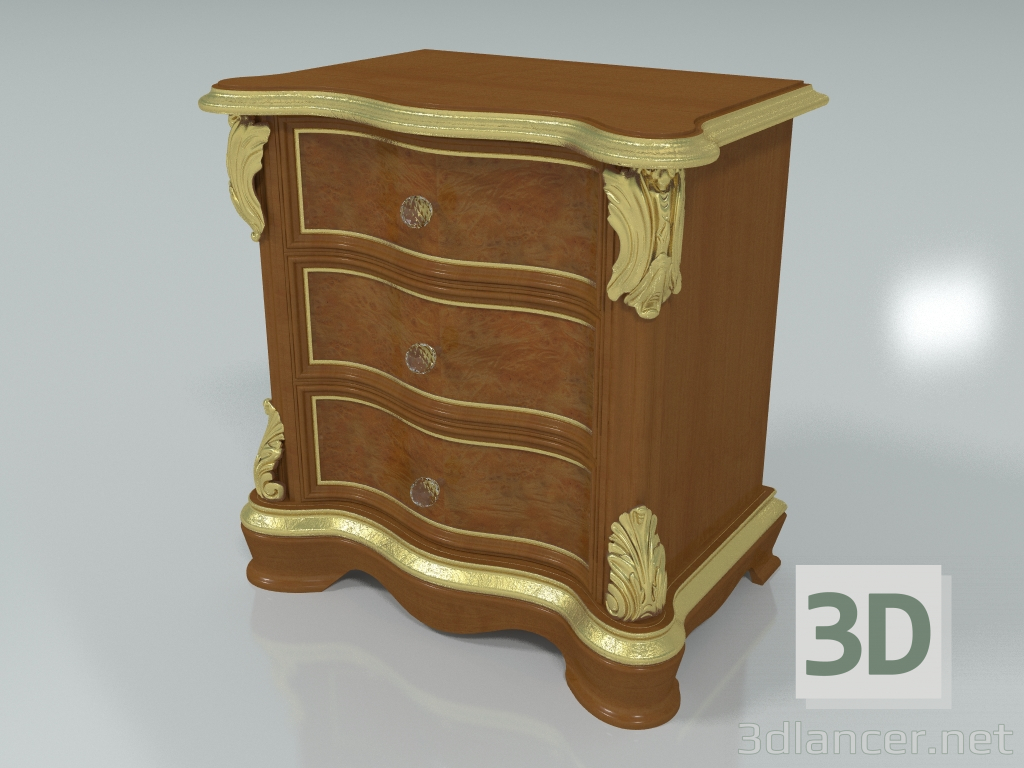 modèle 3D Table de chevet (art. 13206) - preview