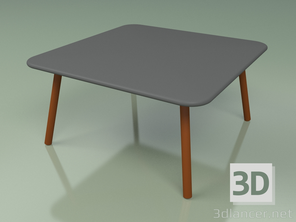 modèle 3D Table basse 011 (Metal Rouille, HPL Gris) - preview