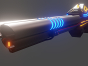 Sci-fi flamethrower shotgun