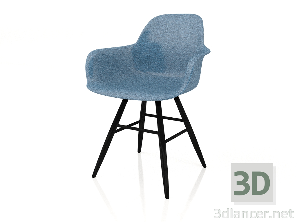 modèle 3D Fauteuil Albert Kuip Soft (Bleu) - preview