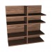 3d model Panel with shelves - preview