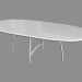 3D modeli Oval yemek masası (uzantısı eklemek, 240 x 110 ile) - önizleme
