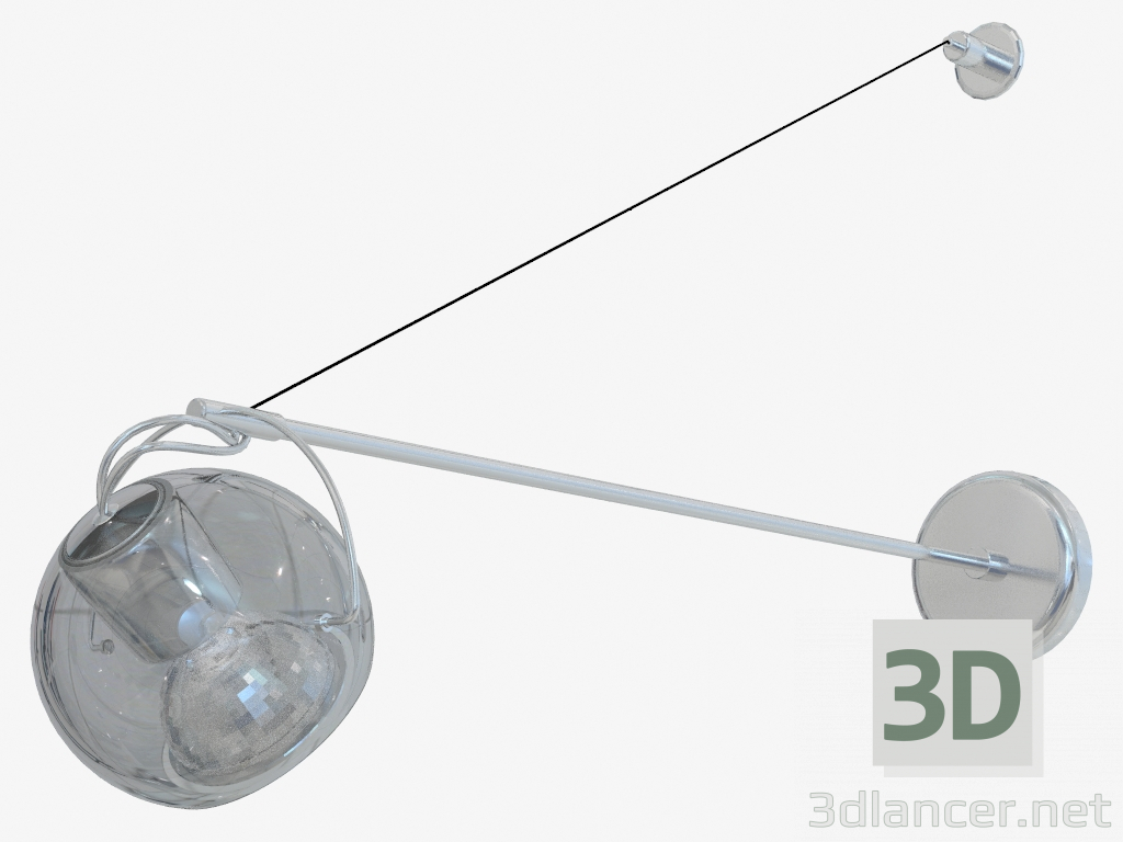 3D Modell Wandleuchte D57 D03 00 - Vorschau