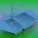 3d model Kitchen sink - preview