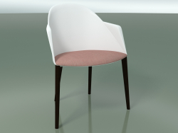 Chair 2224 (4 wooden legs, with a pillow, PC00001 polypropylene, wenge)