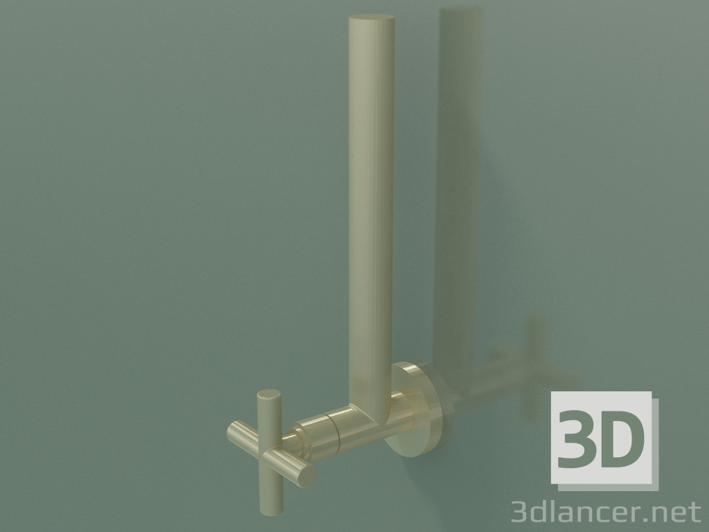 3D modeli Duvar açılı valf (22900892-28) - önizleme