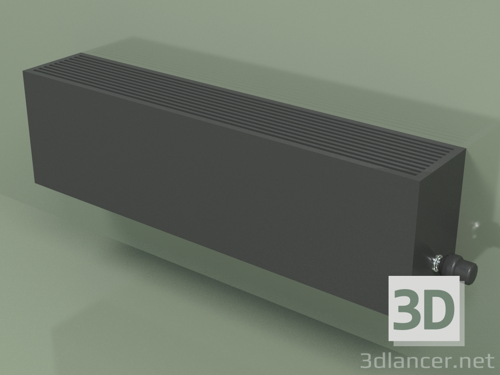 modello 3D Convettore - Aura Slim Basic (280x1000x180, RAL 9005) - anteprima