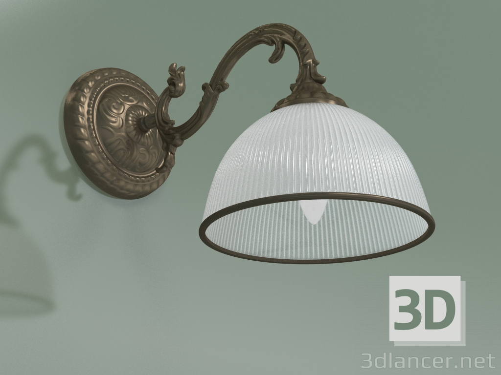 3D Modell Wandleuchte Caldera 60106-1 (Antik-Bronze) - Vorschau