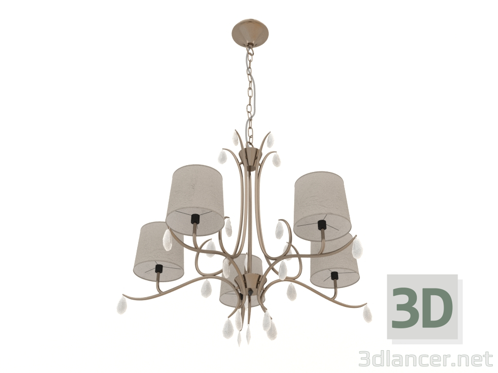 3d model Hanging chandelier (6334) - preview