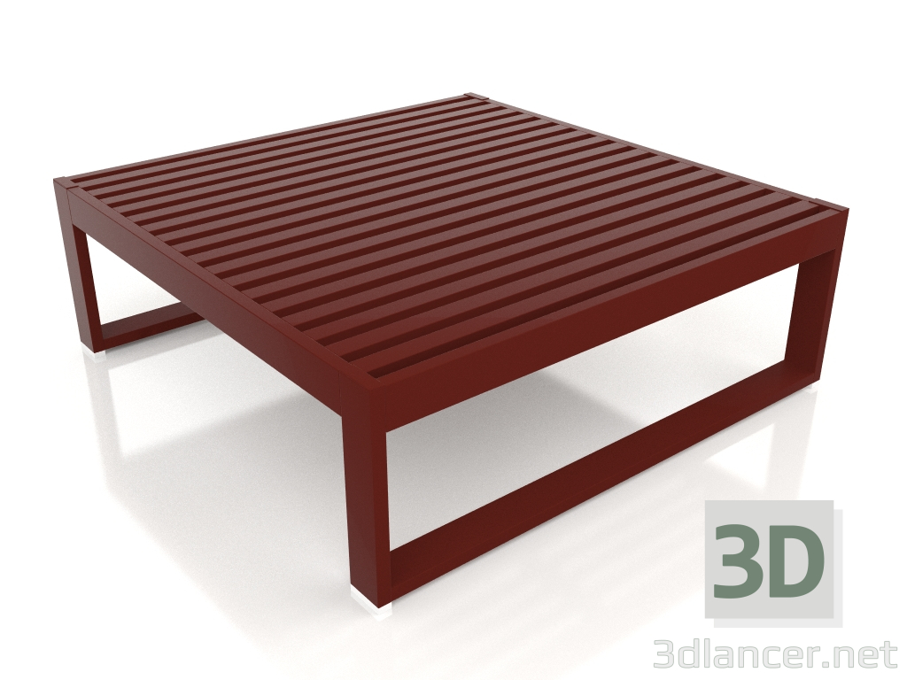 3 डी मॉडल कॉफ़ी टेबल 91 (वाइन रेड) - पूर्वावलोकन