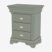 3d model Bedside table with three drawers FS2206 - preview