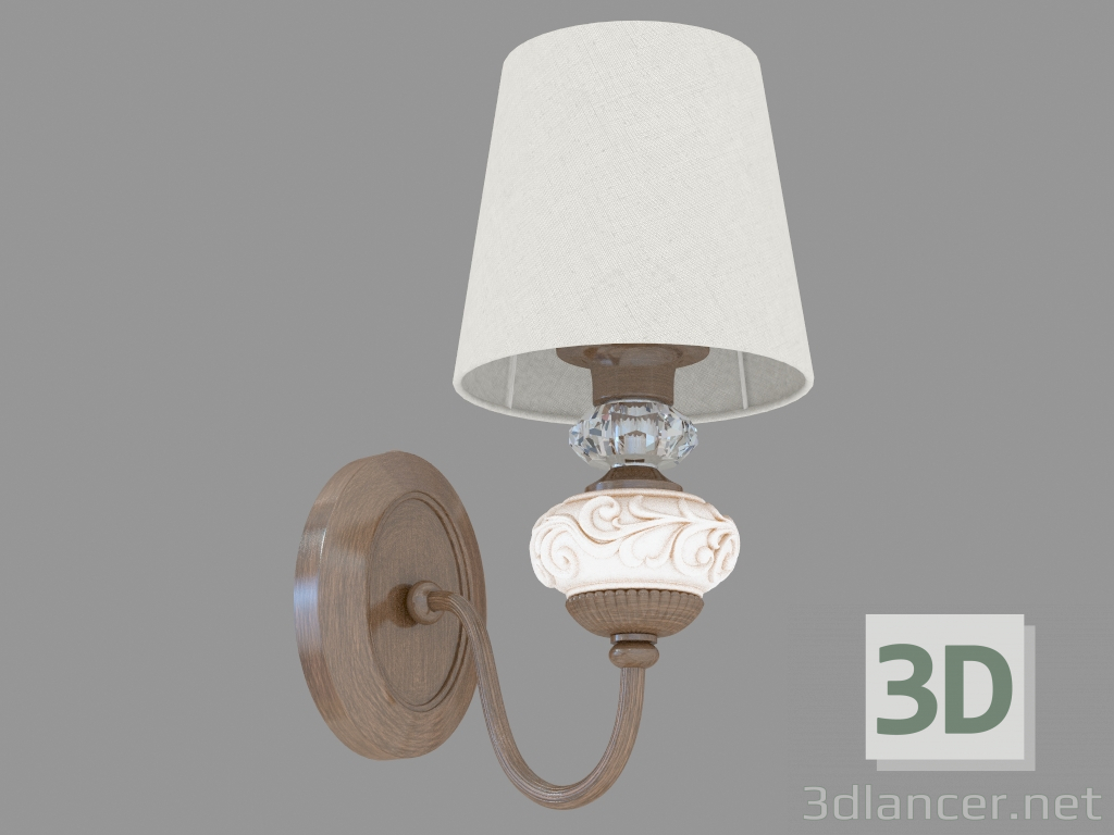 3D Modell Leuchter mit Schirm (W110175 1) - Vorschau