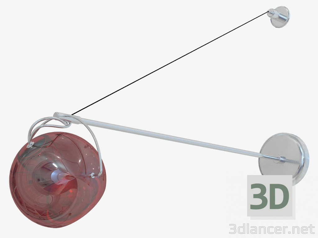 modello 3D Lampada da parete D57 D03 03 - anteprima