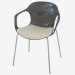 3d model Chair on legs with armrests Nap - preview