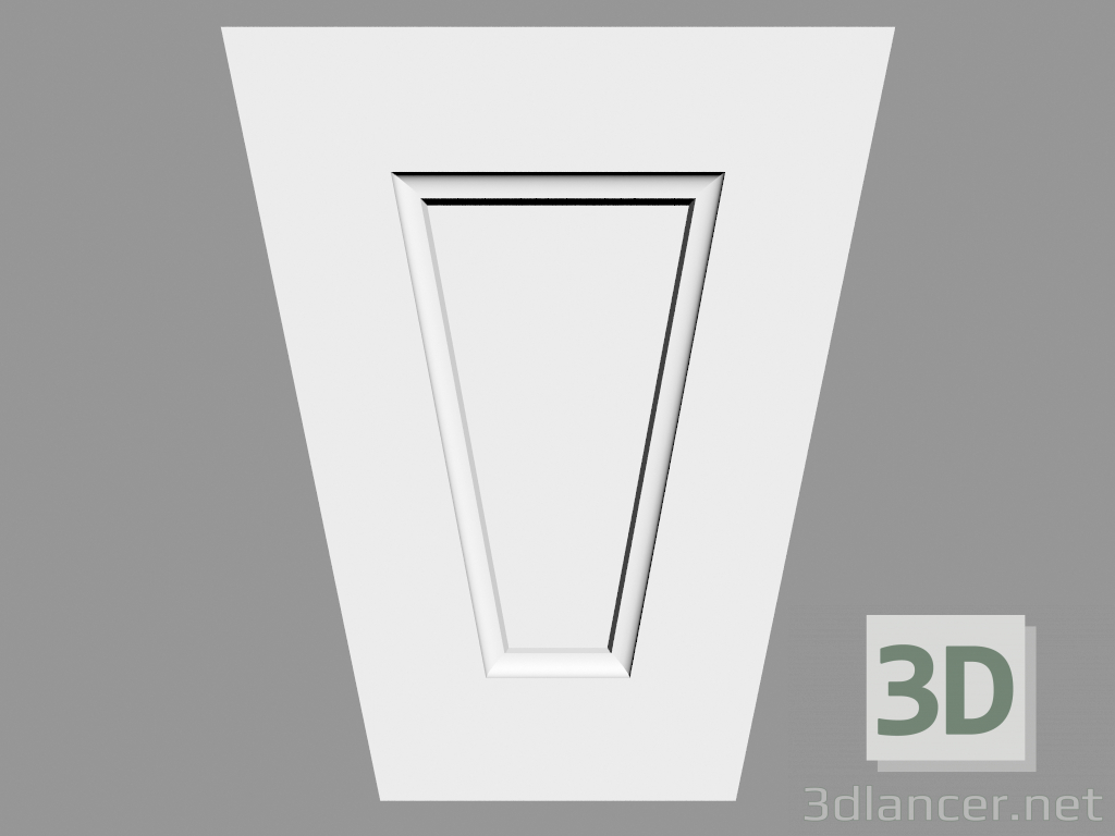 modèle 3D Fronton D402 (15 x 12,1 x 5,8 cm) - preview