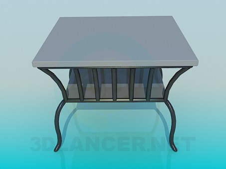 3d модель Столик для газет – превью 3d модель Столик для газет – превью
