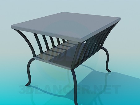 3d модель Столик для газет – превью 3d модель Столик для газет – превью