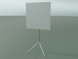 Quadratischer Tisch 5714, 5731 (H 105 - 69 x 69 cm, gefaltet, weiß, LU1)