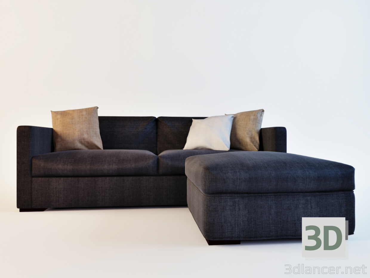 3D modeli sofa 1 - önizleme