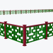 3D Modell Chinesischer Zaun - Vorschau