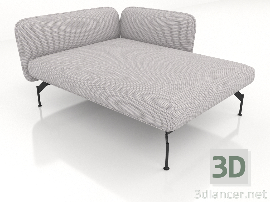3D modeli Uzanma koltuğu 125 ve kol dayanağı 85 sağda - önizleme