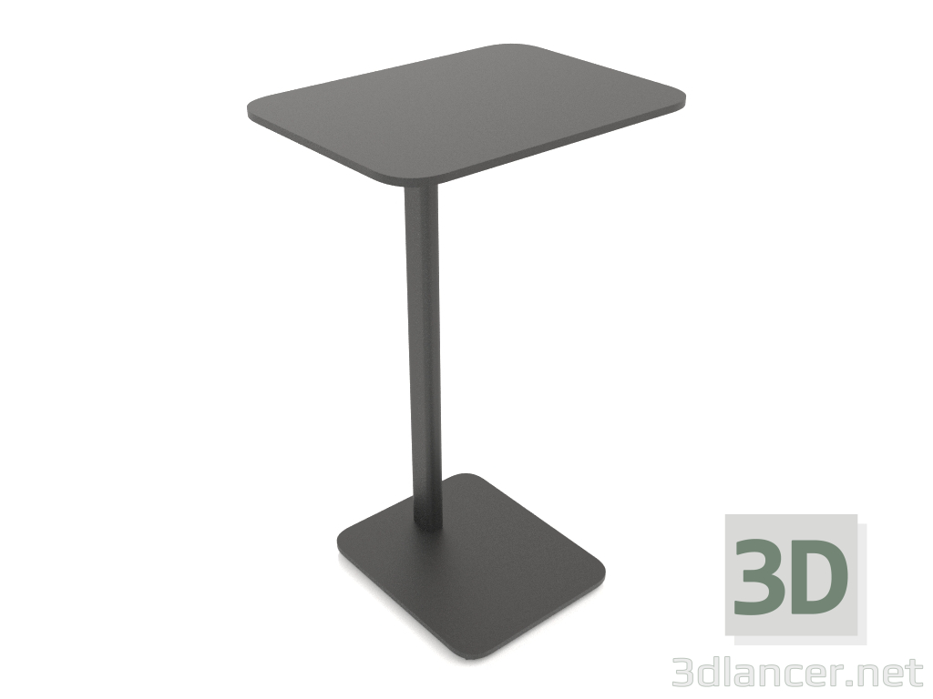 modèle 3D Table de chevet rectangulaire MONO (perpendiculaire au piètement, 40x30x65) - preview