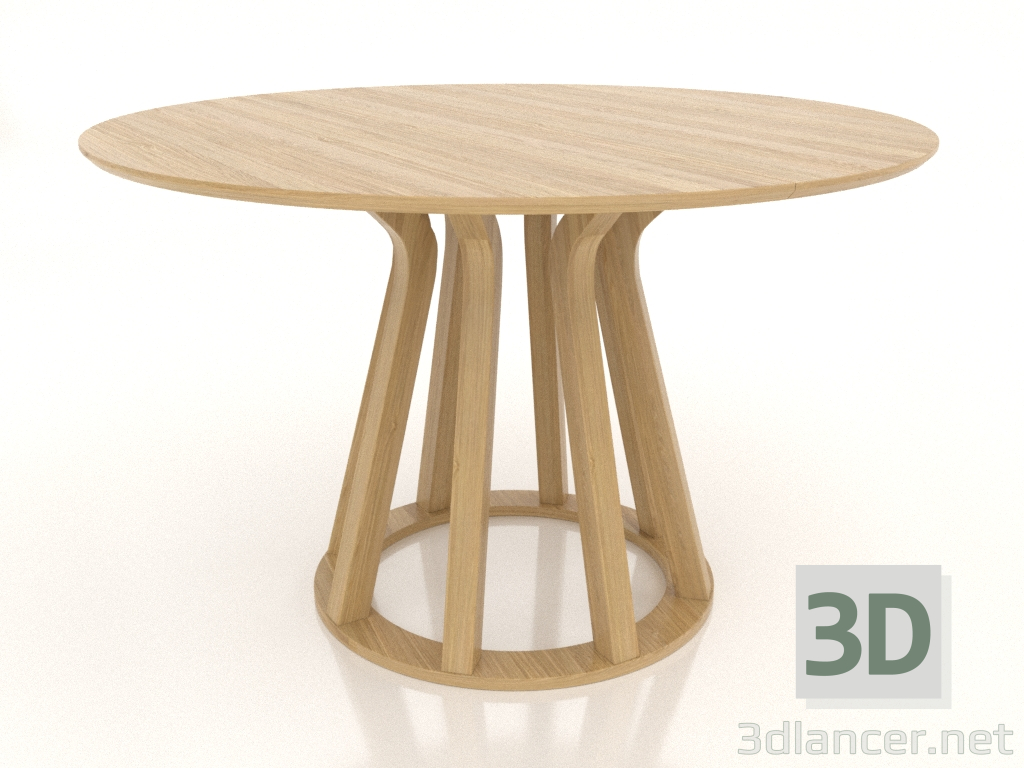 Modelo 3d Mesa de jantar Ø 1200 mm (carvalho natural) - preview