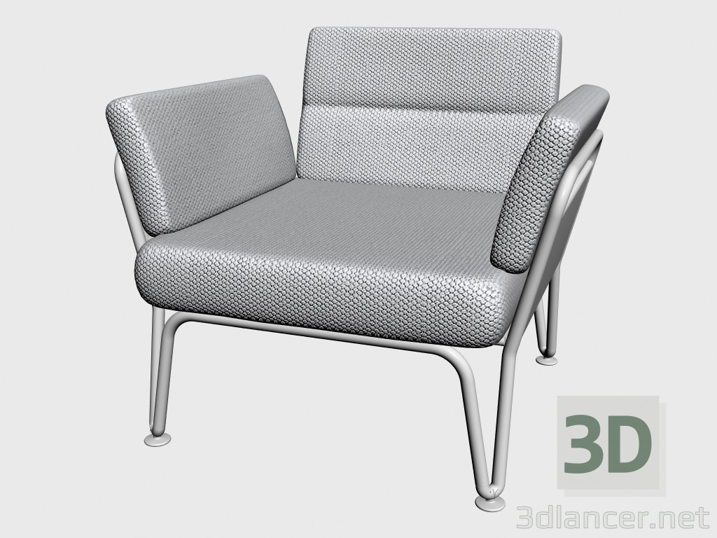 3d model Sillón apilable silla 92200 92250 - vista previa