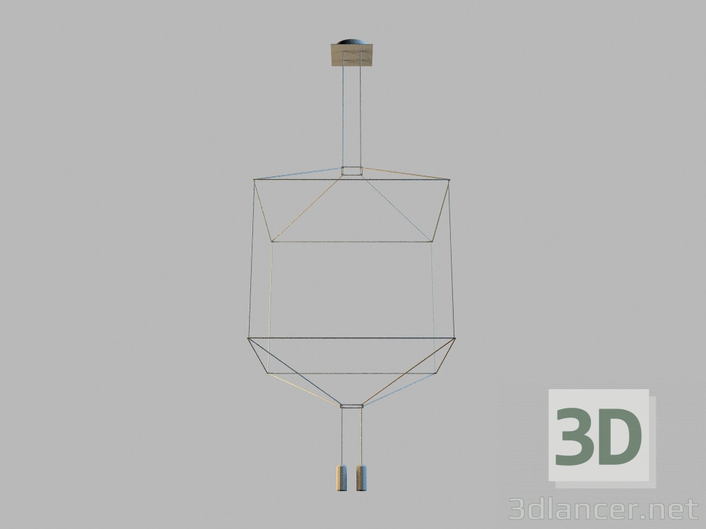 modèle 3D lampe suspendue 0310 - preview