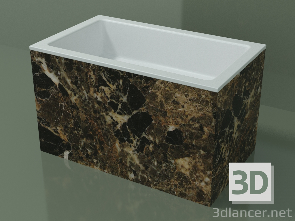 3d model Countertop washbasin (01R132101, Emperador M06, L 60, P 36, H 36 cm) - preview