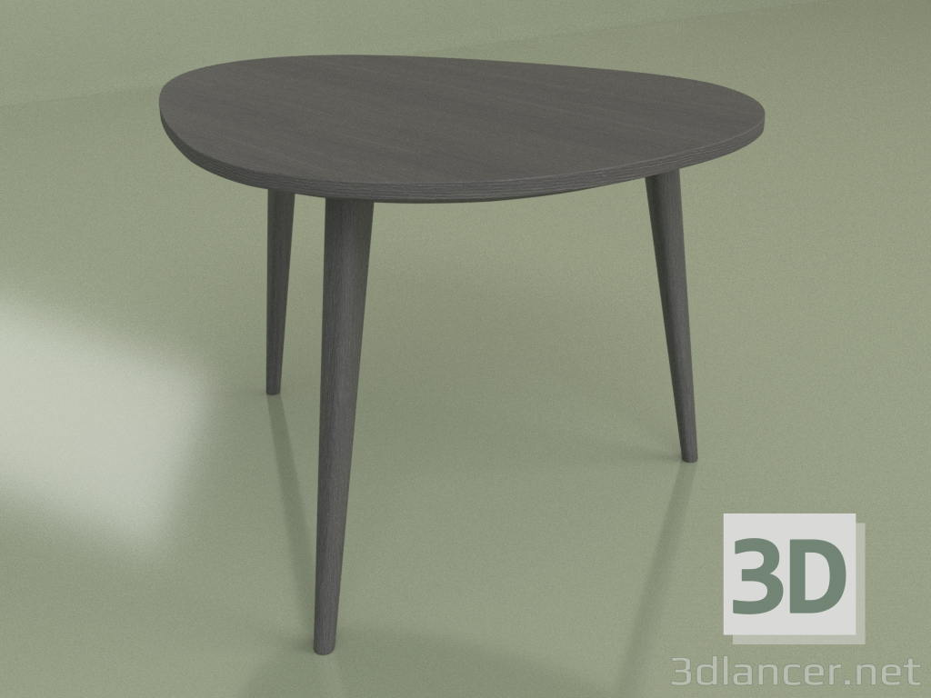 modello 3D Rio mini tavolino (piano nero) - anteprima