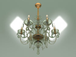 Pendant chandelier 10097-6 (gold-tinted crystal)