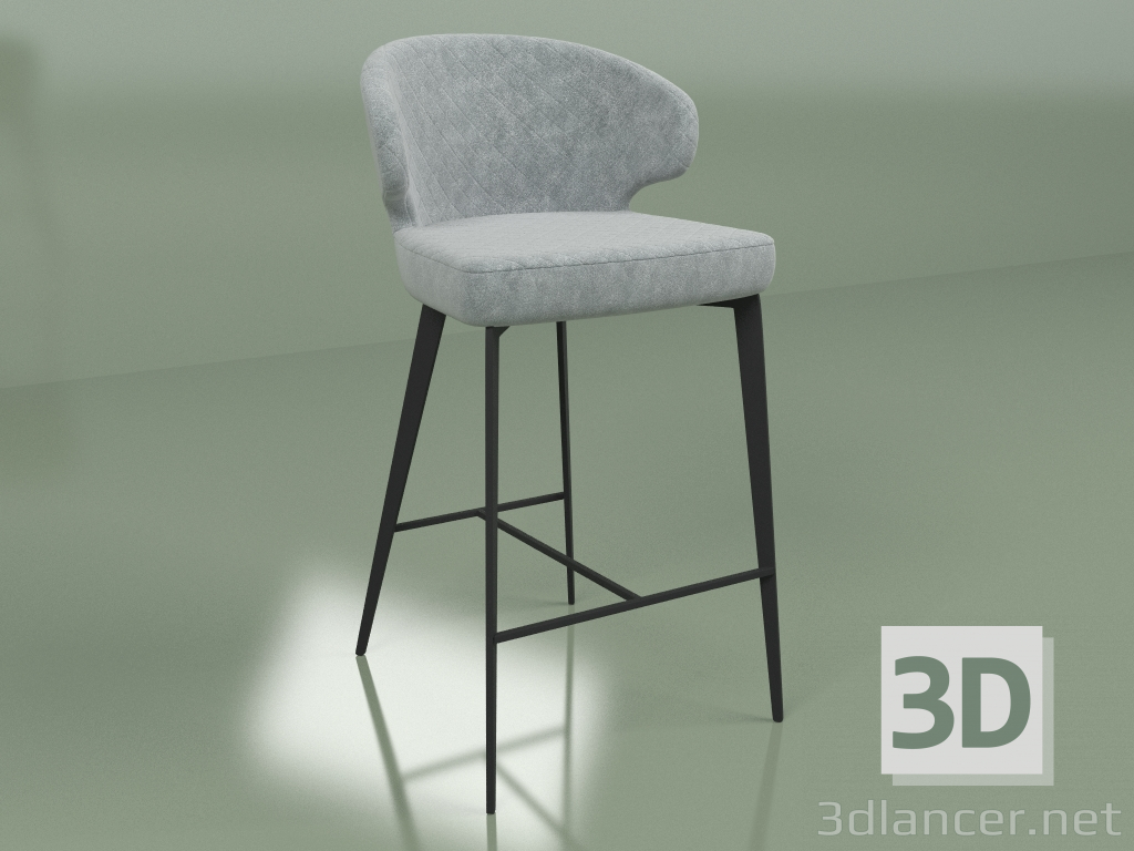 3d model Bar stool Keen (shadow gray) - preview