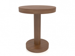 Table basse JT 023 (D=450x550, bois brun clair)