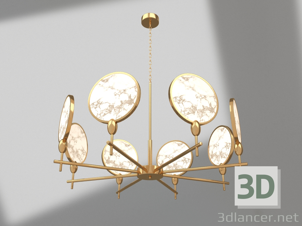3D Modell Kronleuchter Denisia Bronze (08421-8.20) - Vorschau