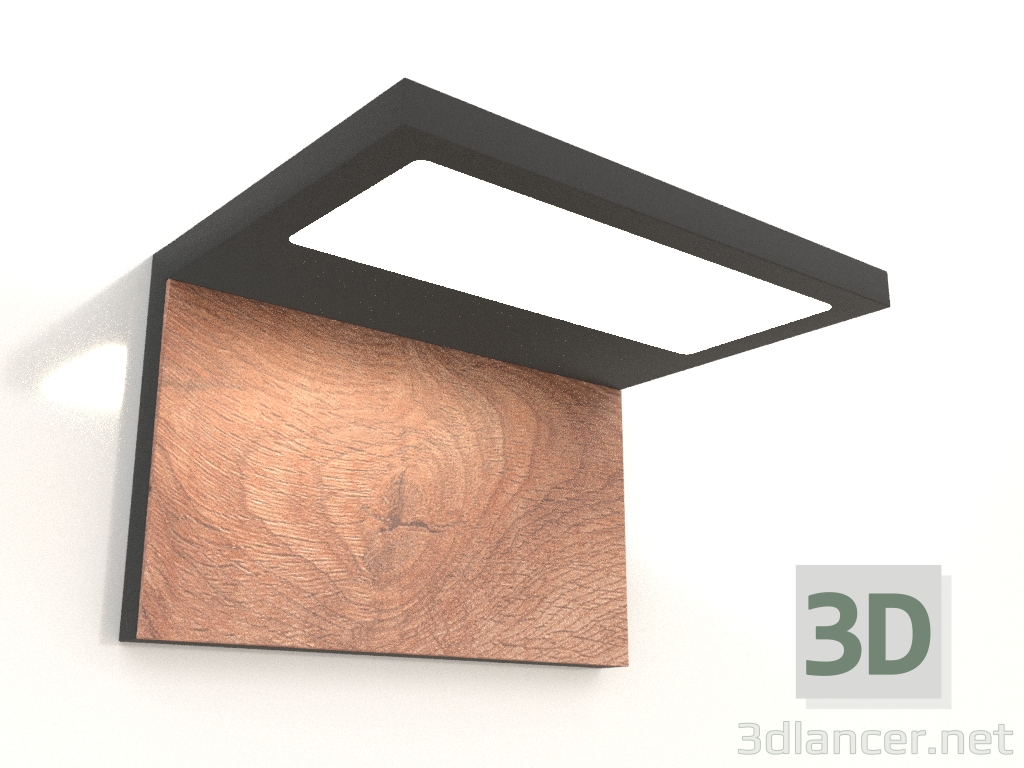 3d model Wall street lamp (6770) - preview