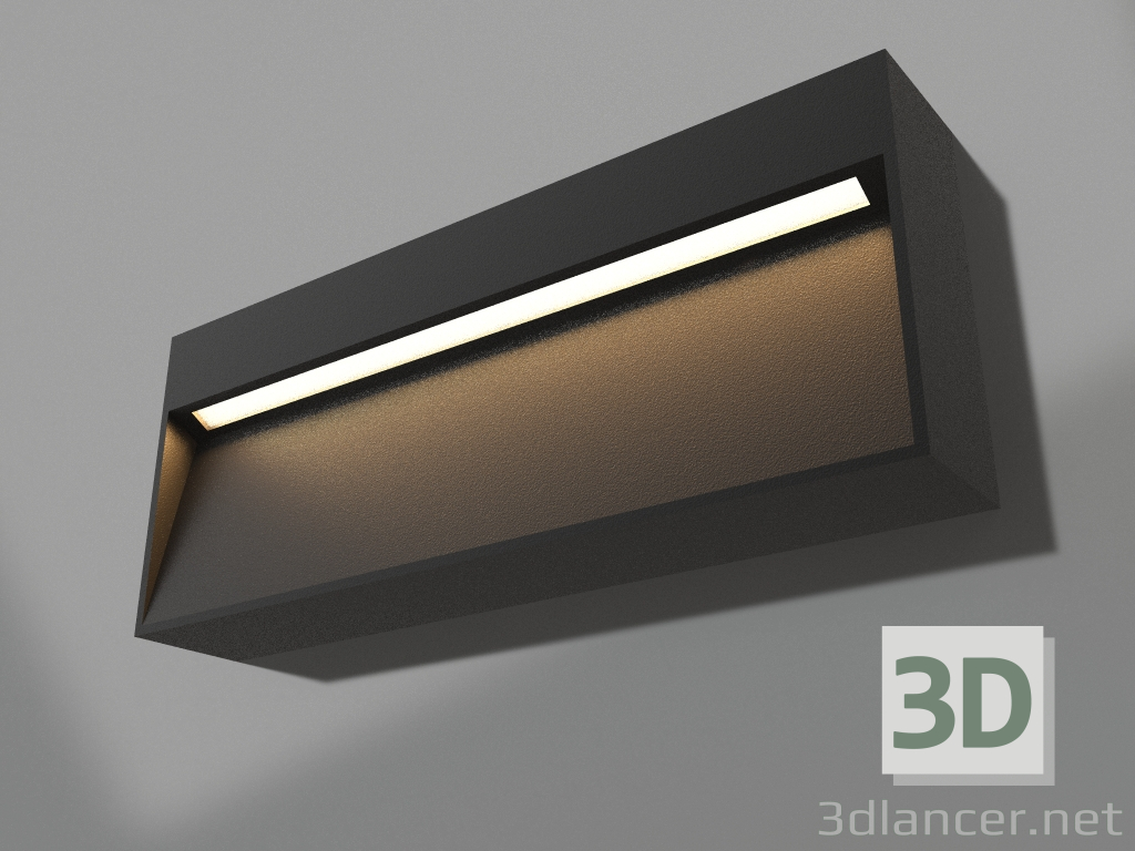 modello 3D Lampada LGD-TRACE-S200x80-8W Warm3000 (GR, 65 gradi, 230V) - anteprima