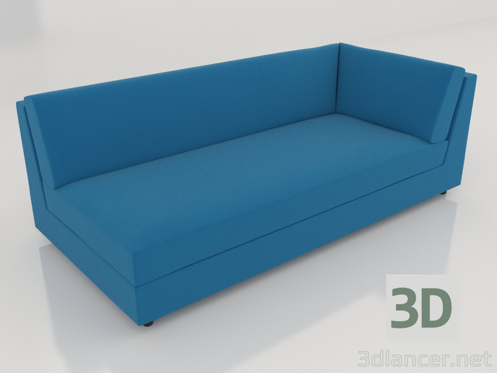 3d model Módulo sofá 103 esquina ampliado derecha - vista previa