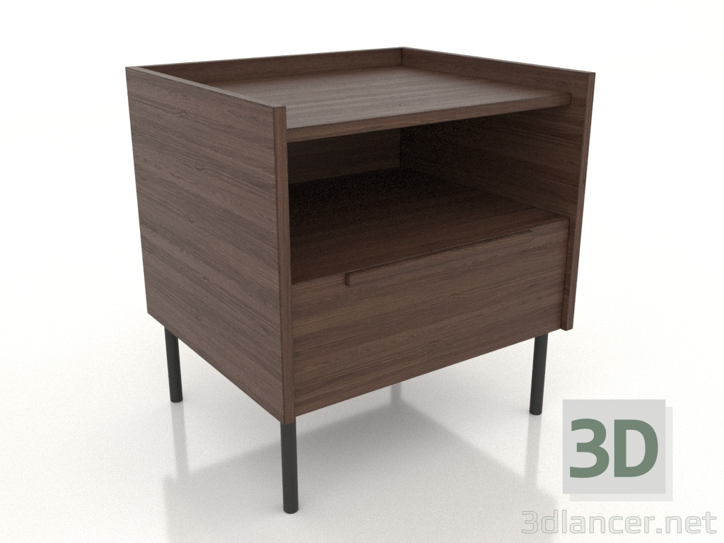 3d model Bedside table STAND 1,500 mm (dark walnut) - preview