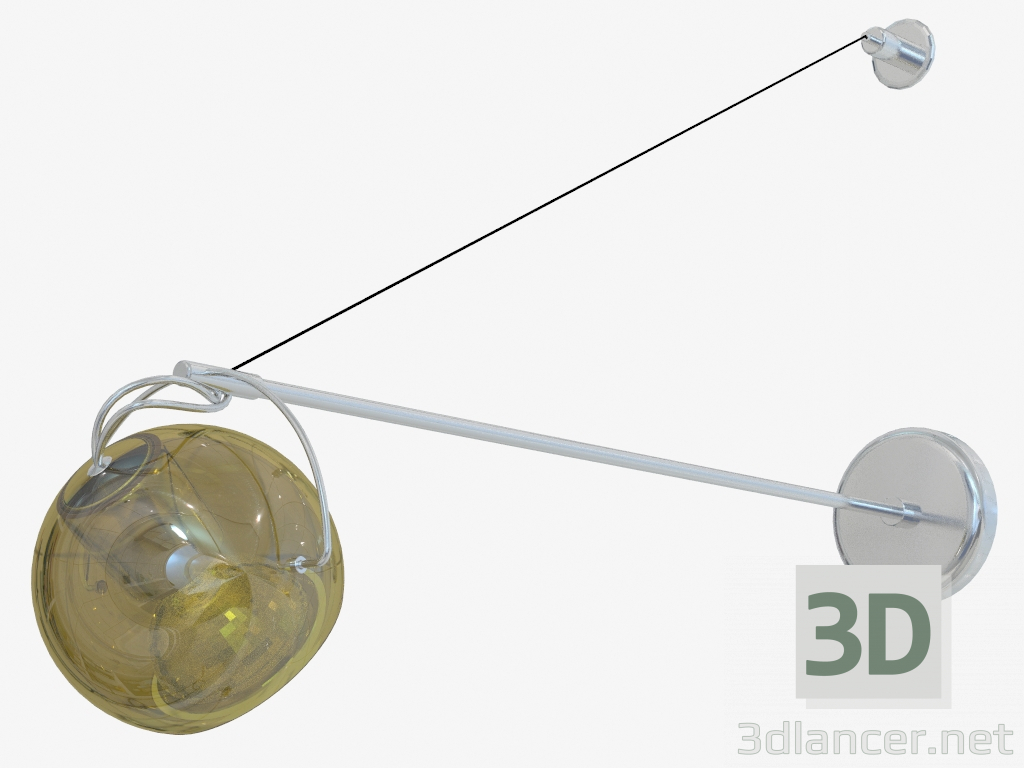 3D Modell Wandleuchte D57 D03 04 - Vorschau