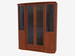 Parede de mobiliário para armário de quatro secções (4821-55)