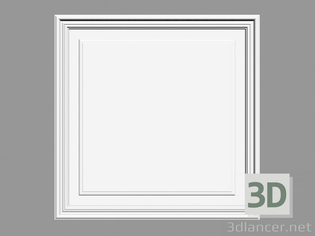 3 डी मॉडल दरवाजा पैनल डी 503 (55 x 55 x 1.7 सेमी) - पूर्वावलोकन