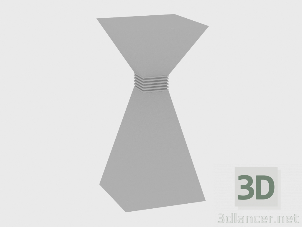 modello 3D Tavolino da caffè ANDY TAVOLINO B-ONYX (35x35xH72) - anteprima