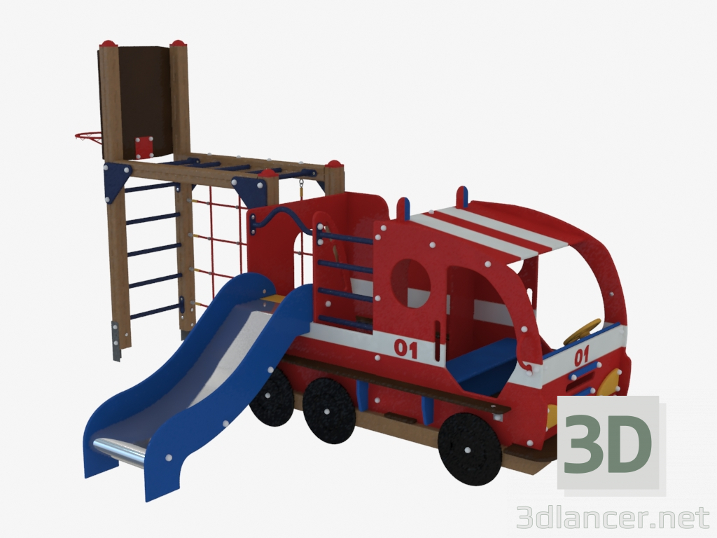 modèle 3D Complexe de jeux pour enfants du ministère des Situations d'urgence (5123) - preview
