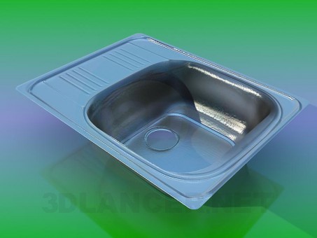 3d модель Кухонная мойка – превью 3d модель Кухонная мойка – превью