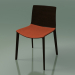 3d model Chair 0308 (4 wooden legs, with a pillow on the seat, wenge) - preview
