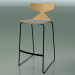 3d model Stackable Bar Stool 3713 (with cushion, Natural oak, V39) - preview