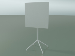 Стол квадратный 5714, 5731 (H 105 - 69x69 cm, cложенный, White, V12)