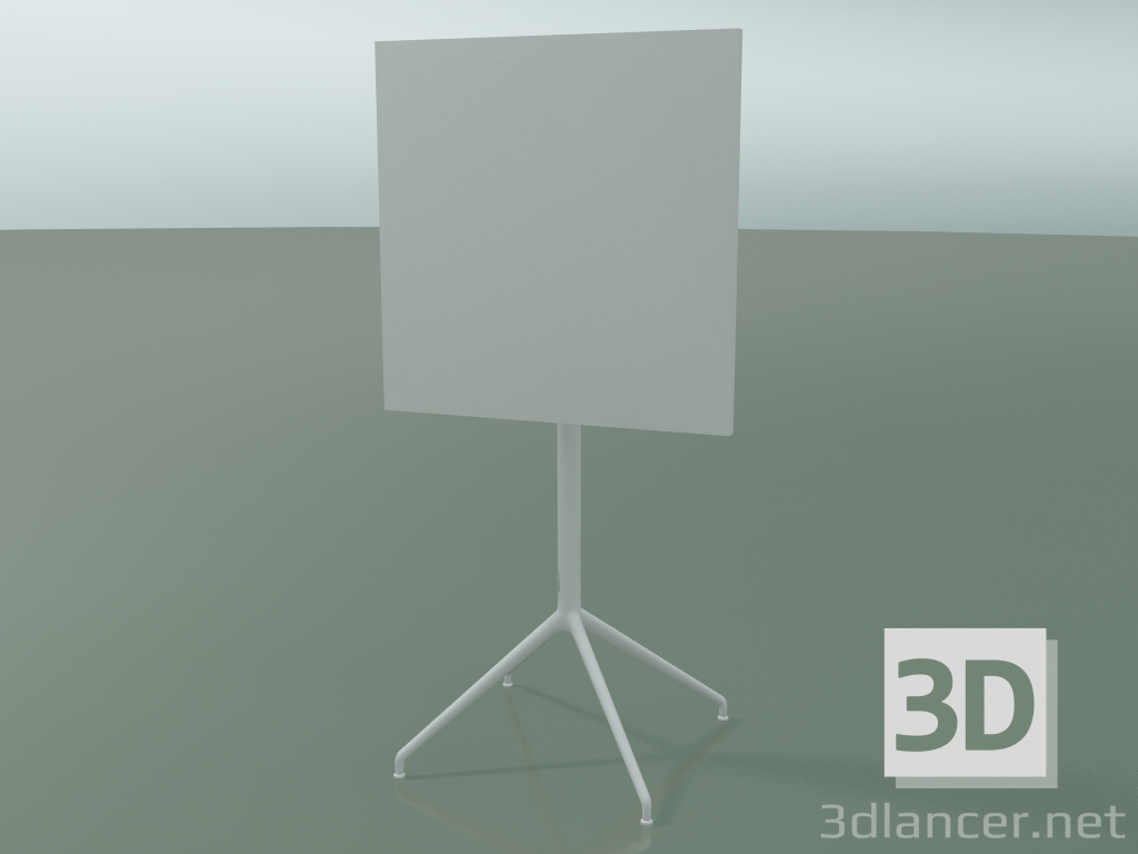 modèle 3D Table carrée 5714, 5731 (H 105 - 69x69 cm, pliée, Blanc, V12) - preview
